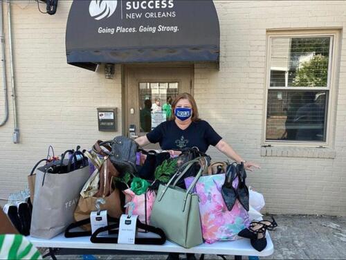 Donating to shoes and handbags to Dress for Success